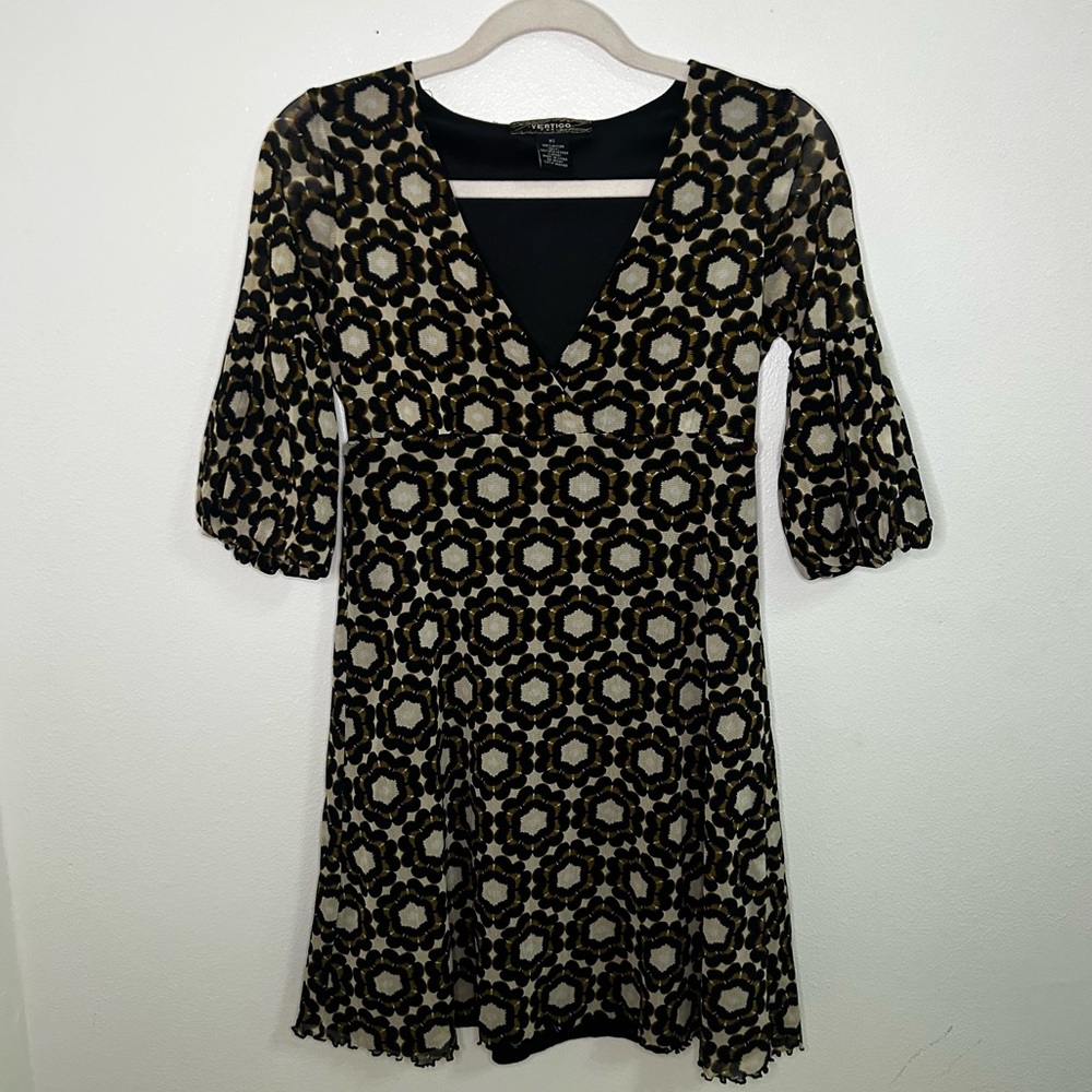 Vertigo Paris patterned y2k style dress